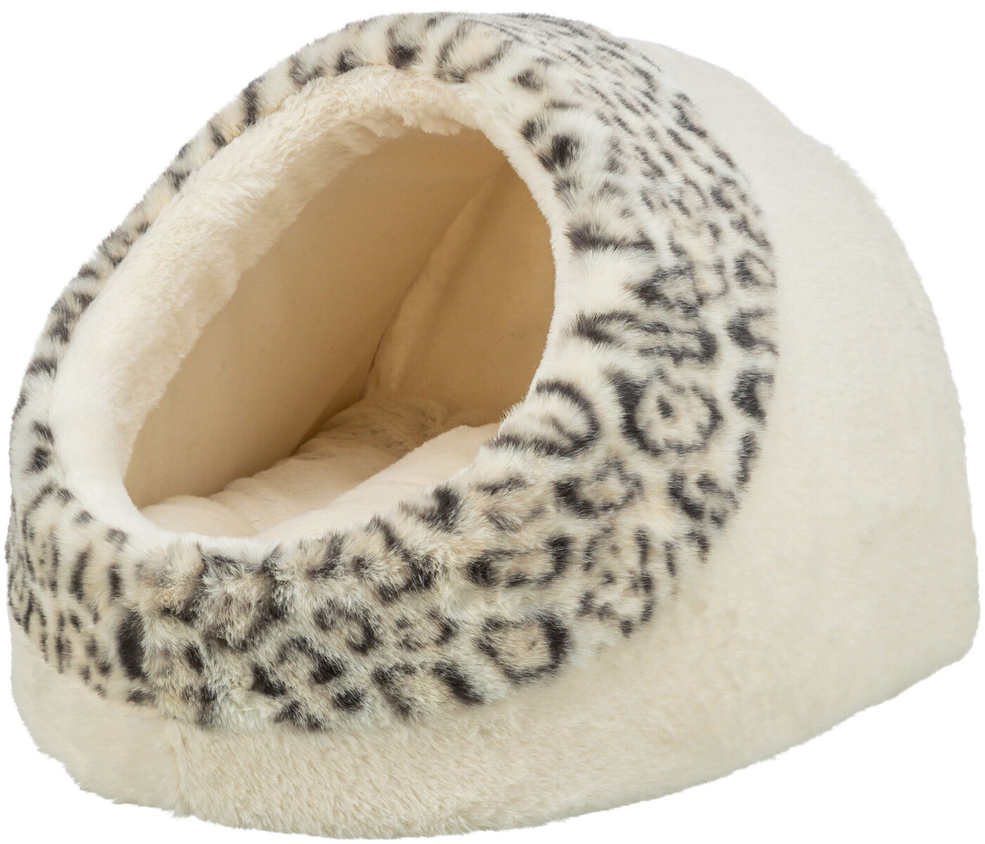 Лежак-пещера Leo, кремовый