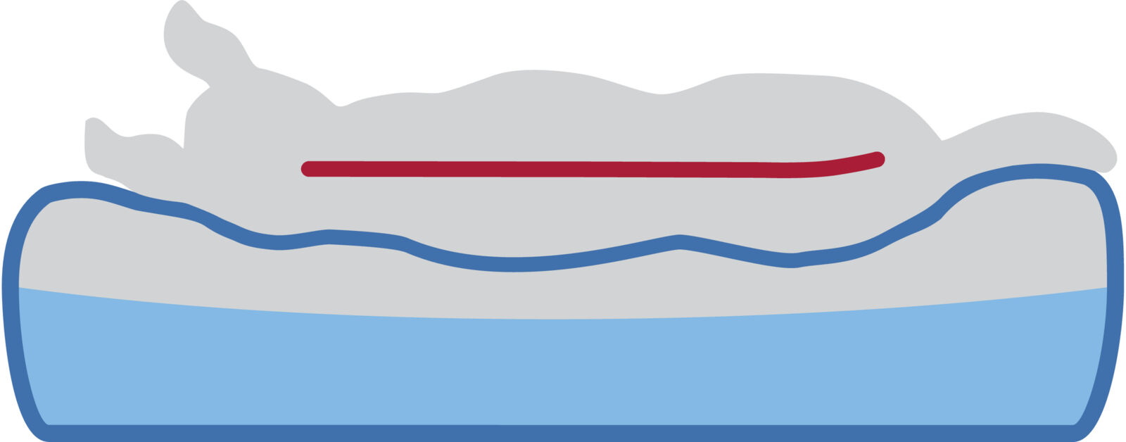 Лежак Lennox vital прямоугольный, коричневый