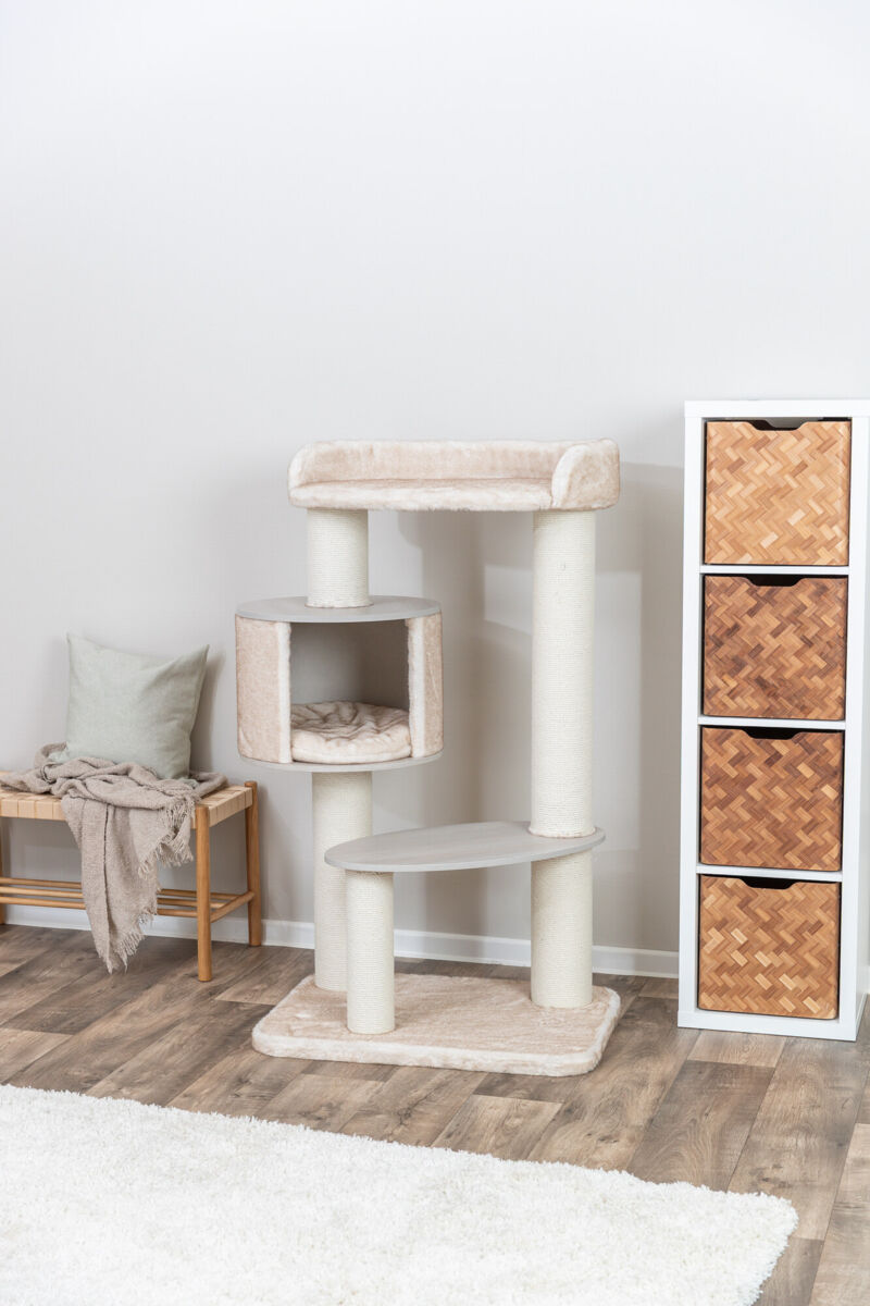 Домик для кошки Kiara XXL, кремовый