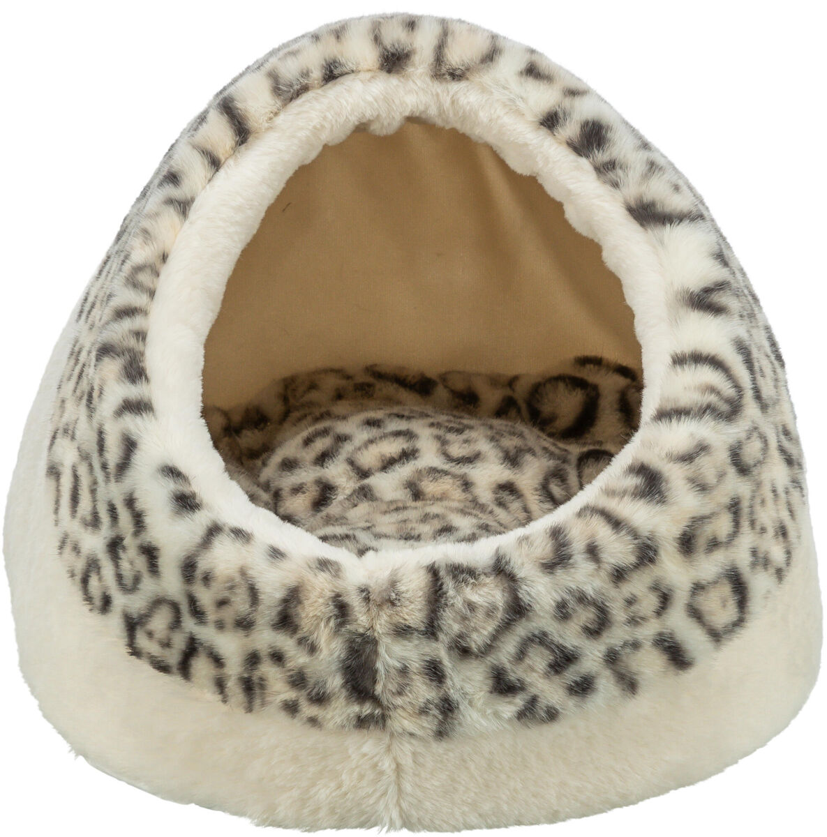 Лежак-пещера Leo, кремовый