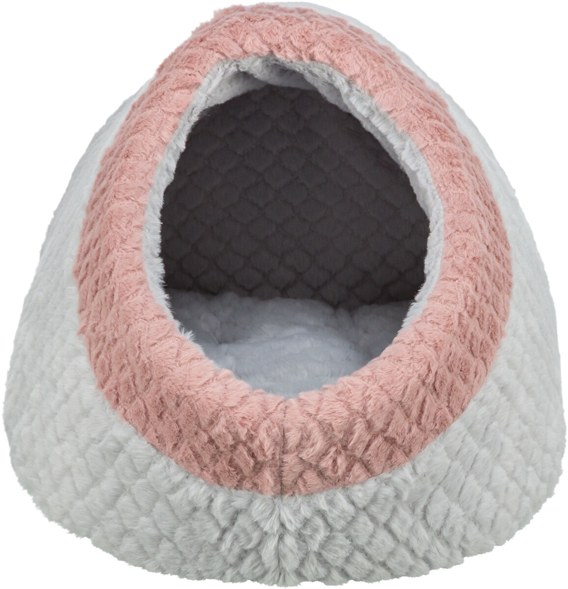 Лежак-пещера Kaline Mio, серый/розовый