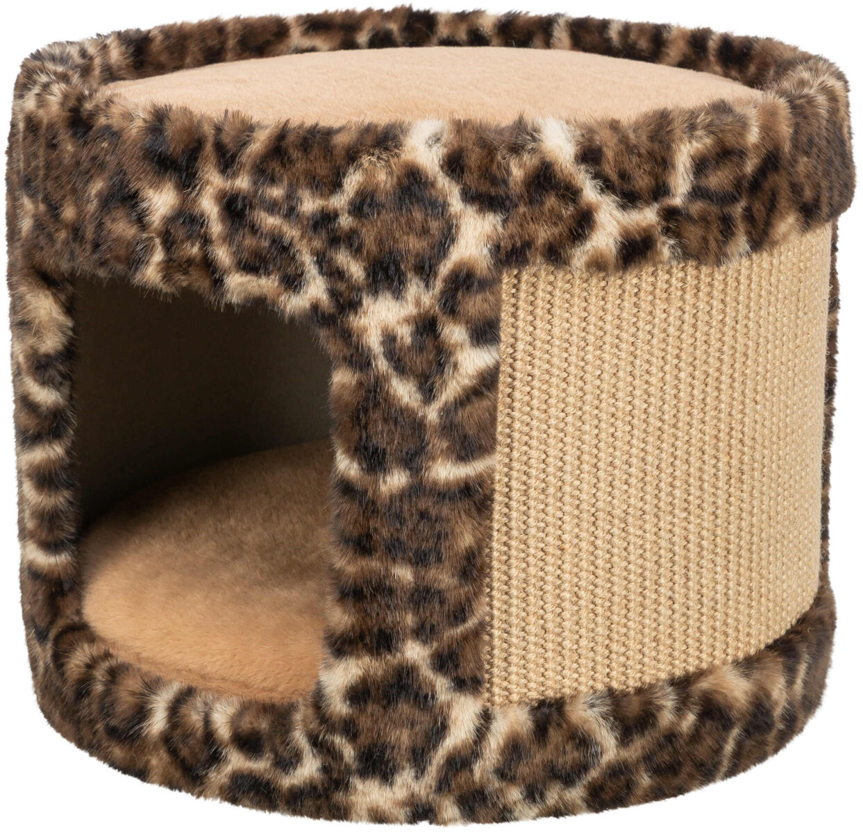 Домик-когтеточка Leo, круглый