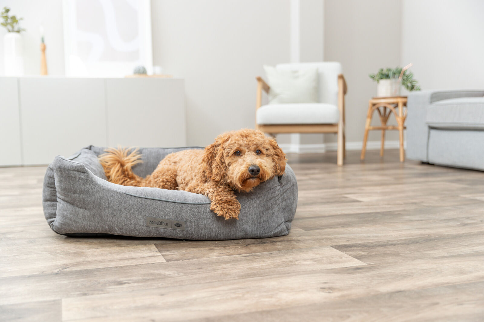 Лежак Lennox vital прямоугольный, серый