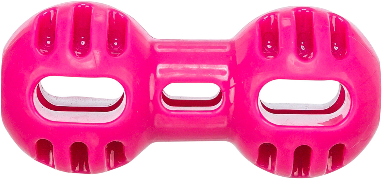 Игрушка для собак Гантель суперпрочная, ТПР, розовый