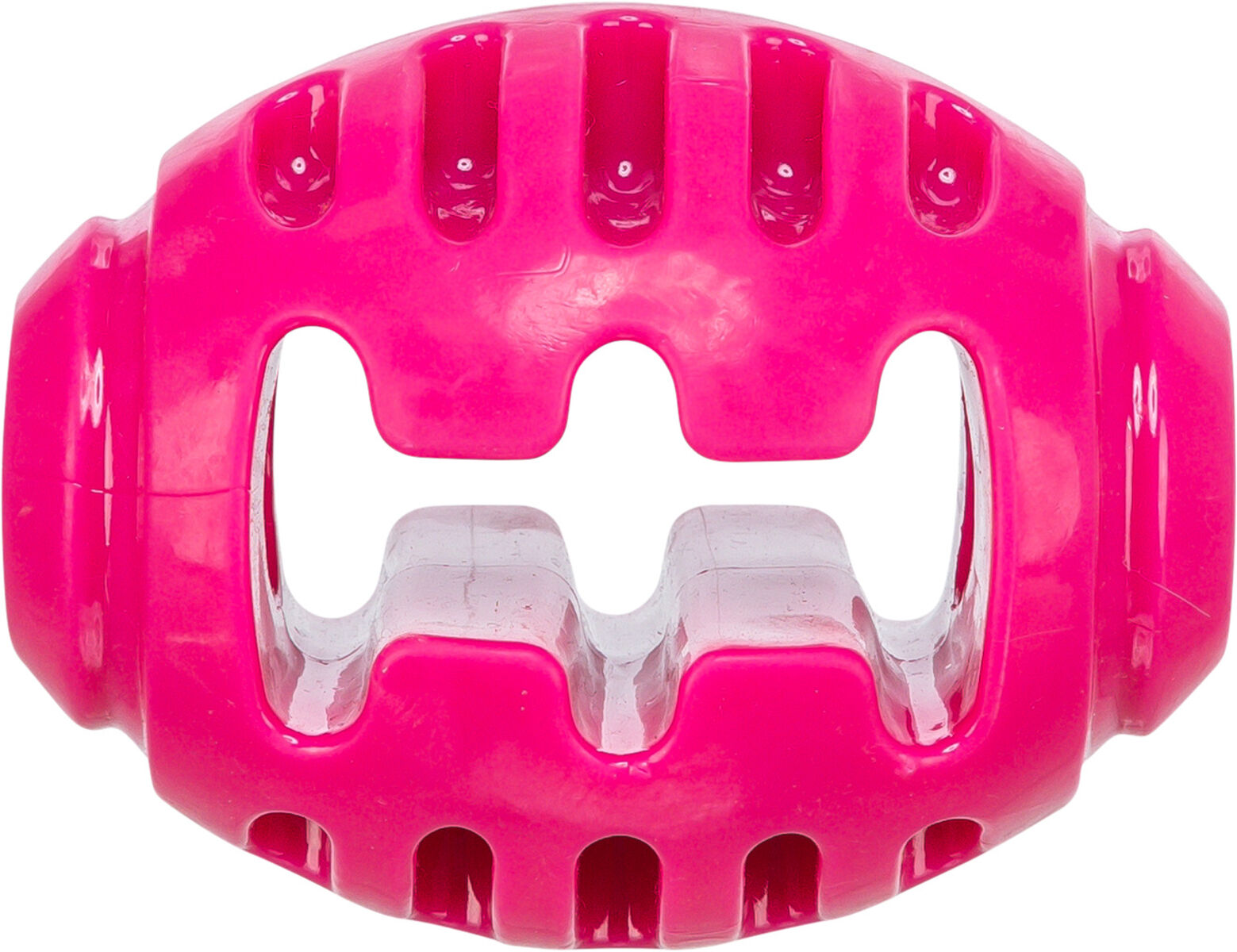 Игрушка для собак мяч Регби суперпрочный, ТПР, розовый