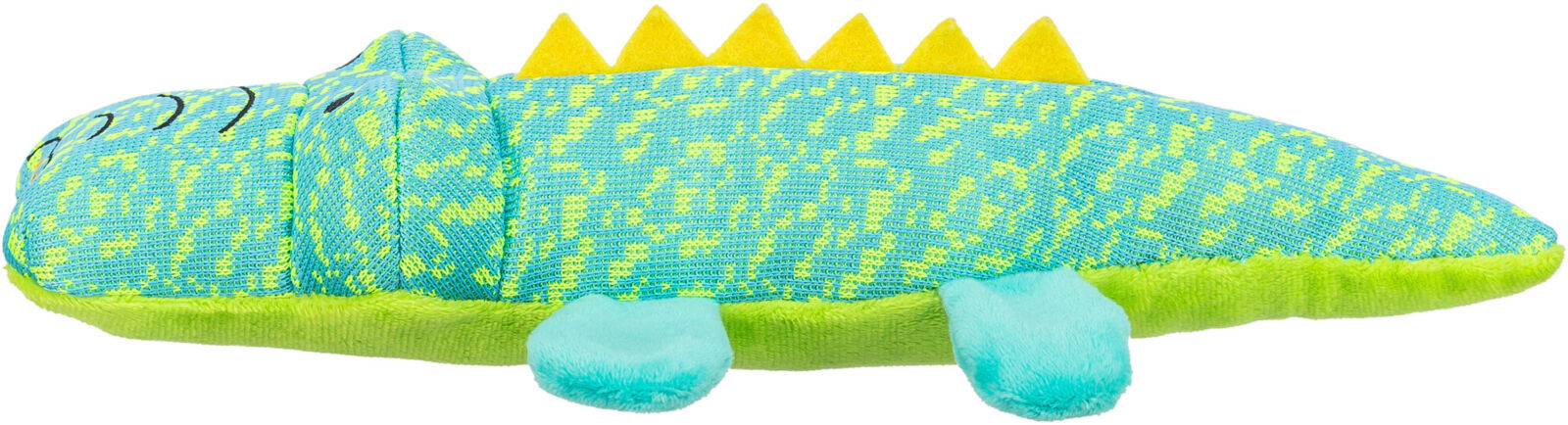 Игрушка для собак Крокодил, текстиль, бирюзовый