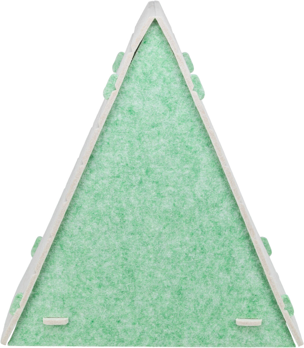 Лежак для кошки Вигвам, фетр п/э, песочно-зелёный