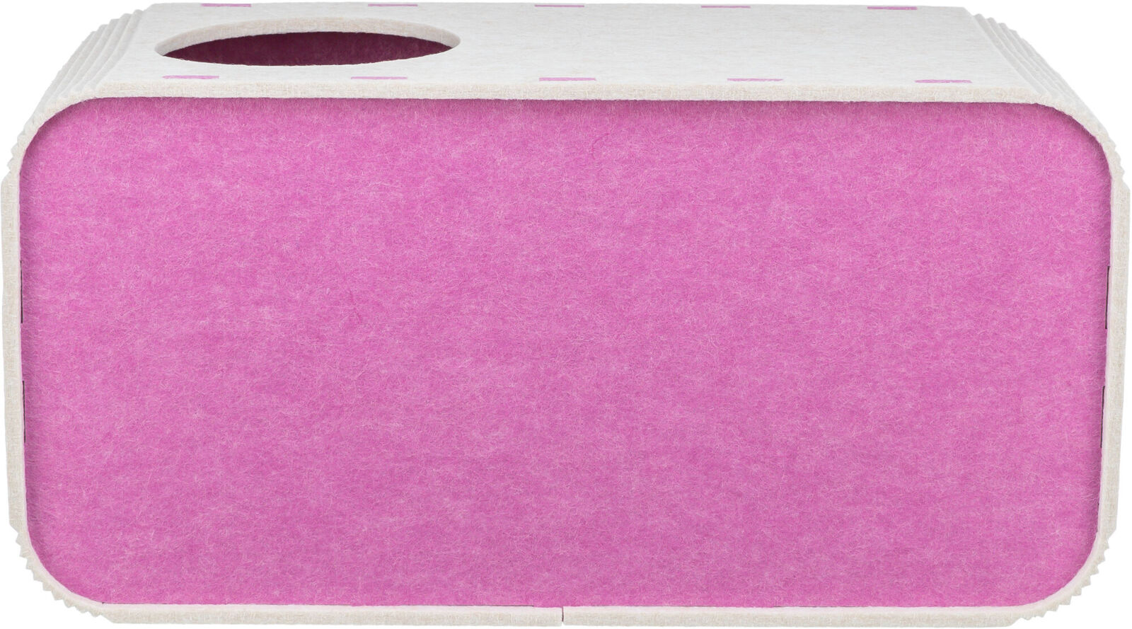 Лежак для кошки Пещера, фетр п/э, песочно-розовый