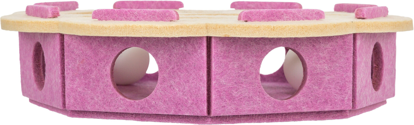 Игрушка для кошек Цветок,  фетр п/э, ягодный