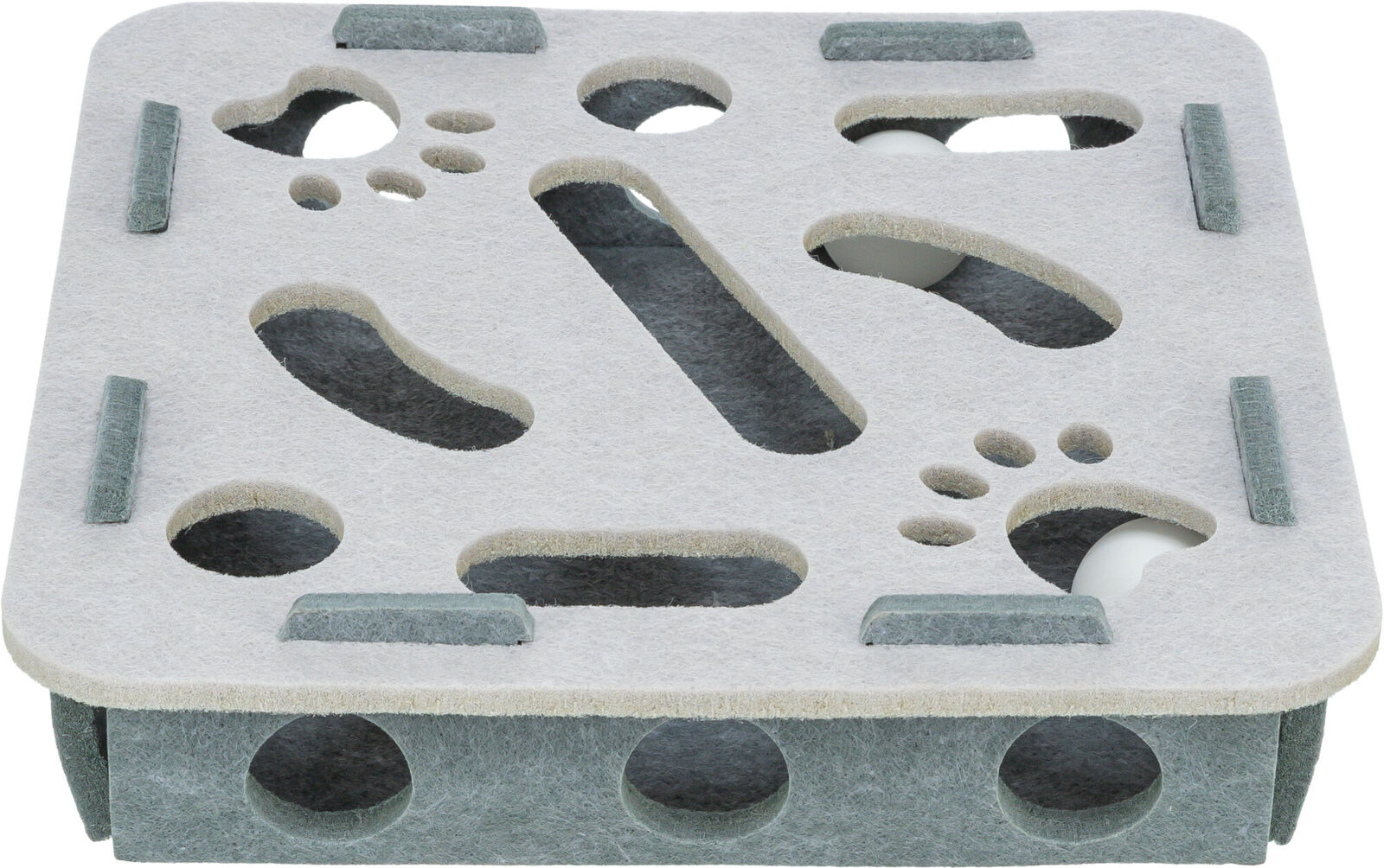 Игрушка для кошек Коробка, фетр п/э, серый