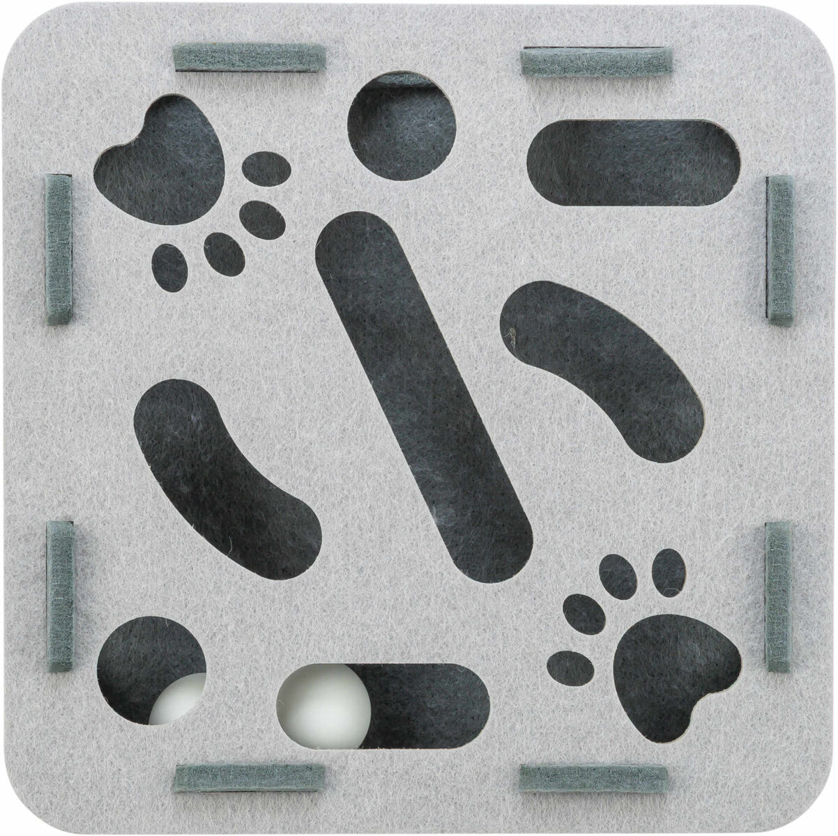 Игрушка для кошек Коробка, фетр п/э, серый