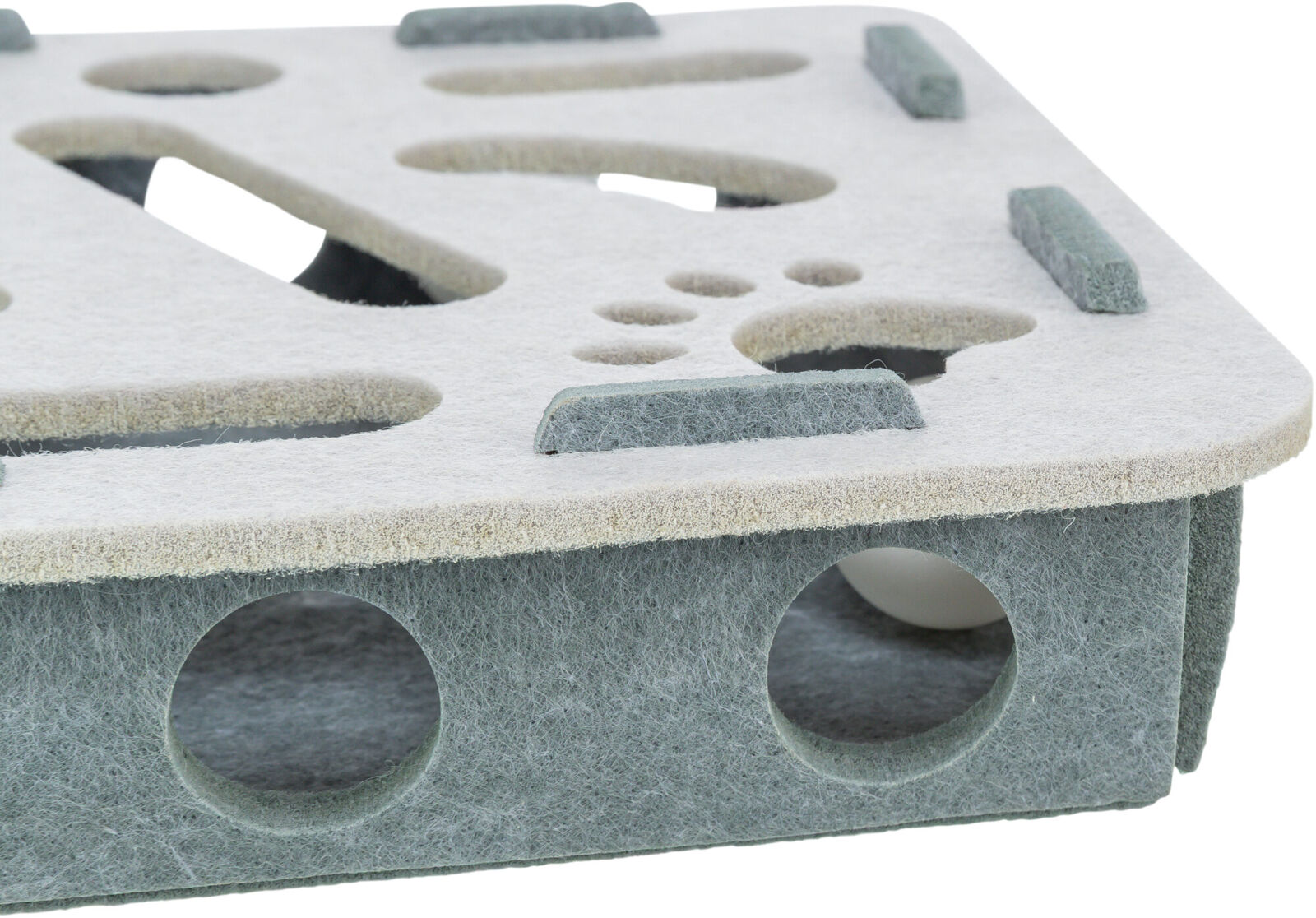 Игрушка для кошек Коробка, фетр п/э, серый